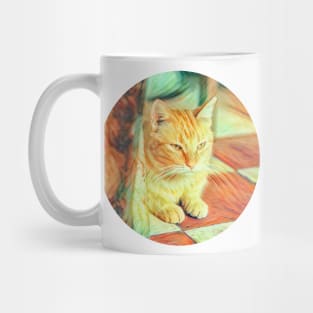 Alert floppy cat Mug